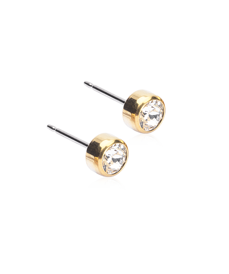 Bezel Earring Crystal