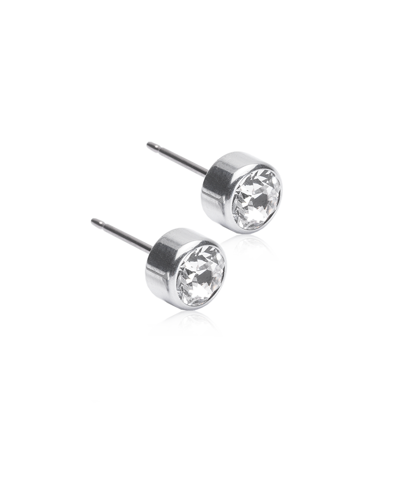 Bezel Earring Clear