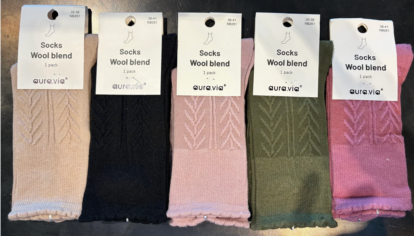 Dömusokkar wool blend