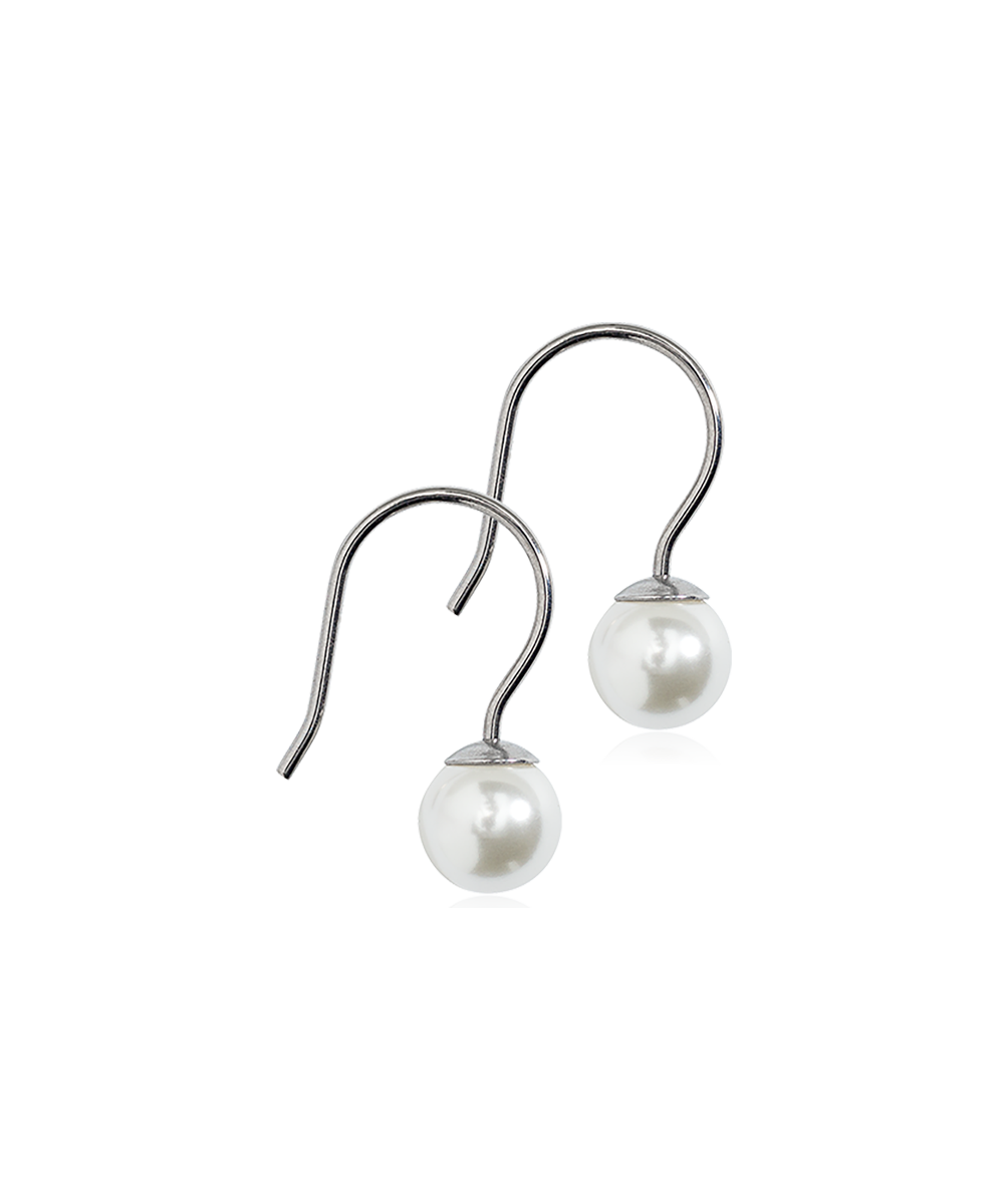 Mini Pendant Pearl Earring