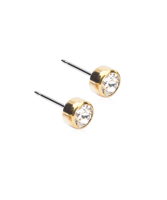 Bezel Earring Crystal