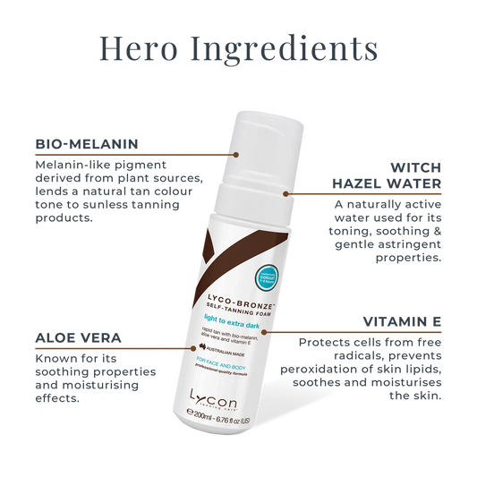 Lycon Bronze Self Tan Foam 200 ml