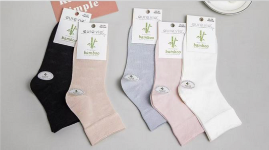 Bamboo sokkar með lausu stroffi