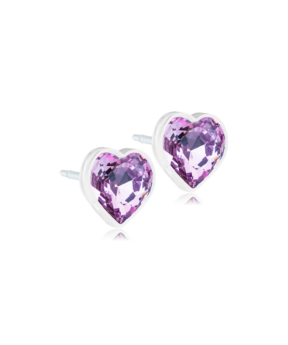 Medical Plastic - Heart Earring