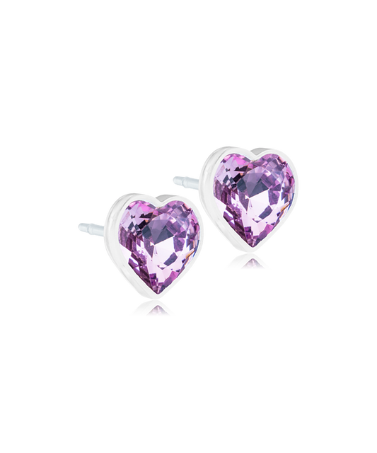 Medical Plastic - Heart Earring