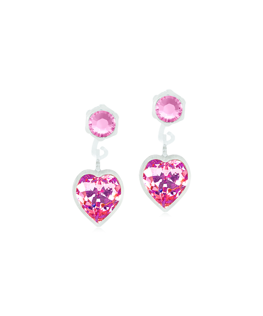 Pendant Heart Earring Pink