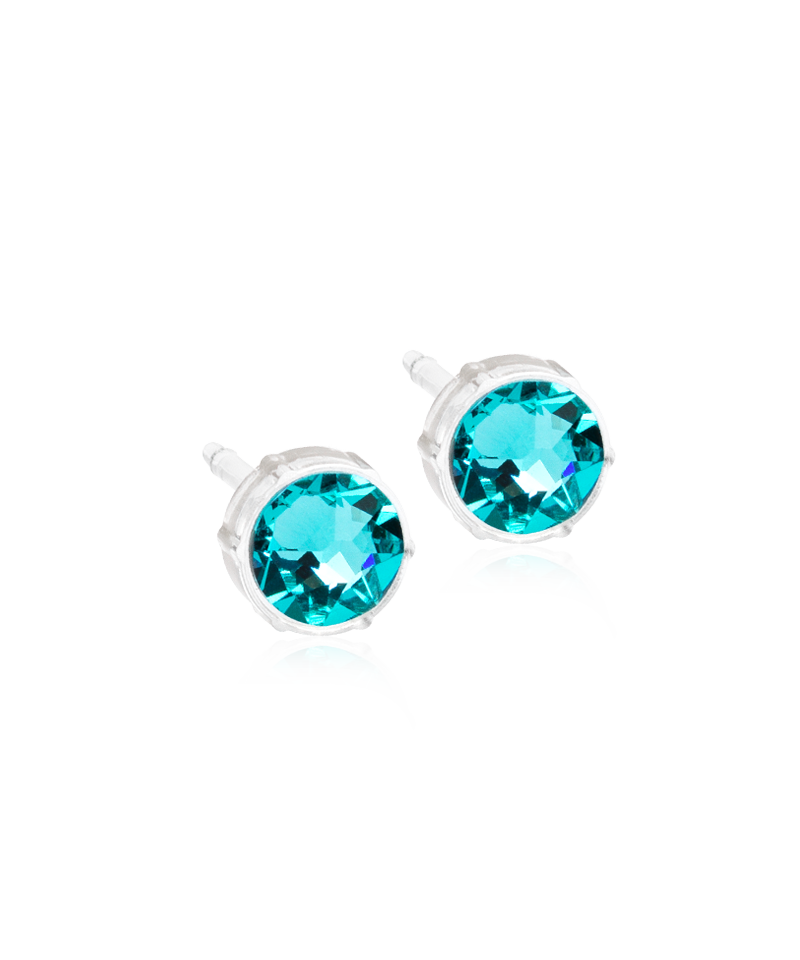 Medical Plastic - Bezel Earring Turquise