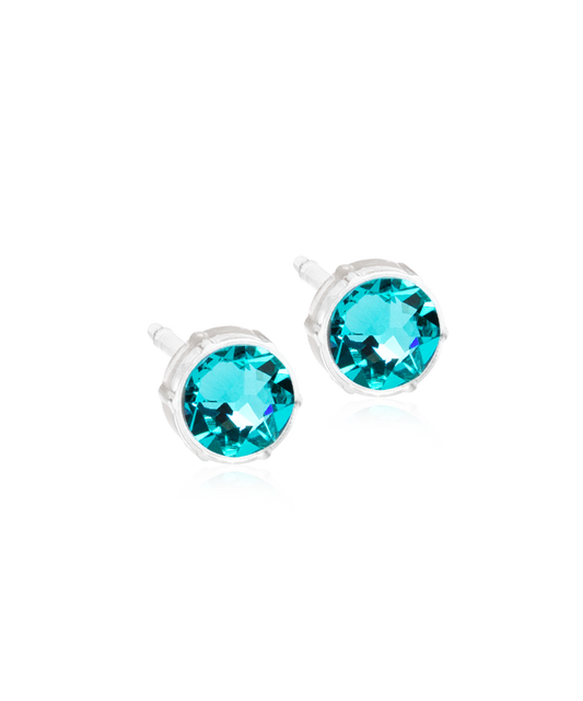 Medical Plastic - Bezel Earring Turquise
