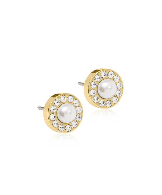 Brilliance Halo Pearl Earring