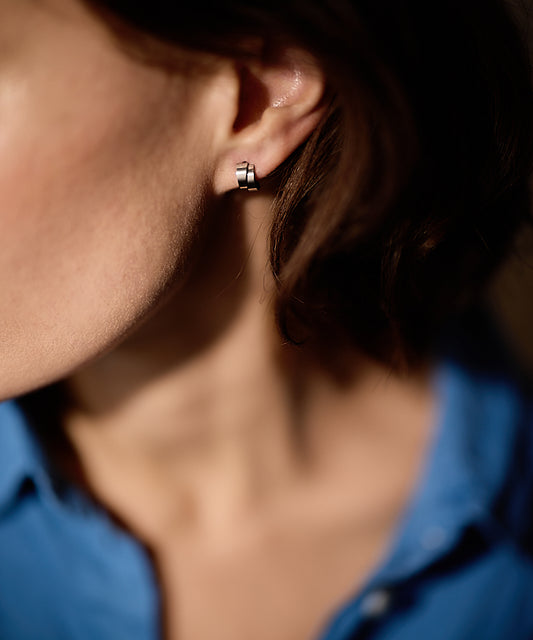 Pendant Split Curved Earring 10mm