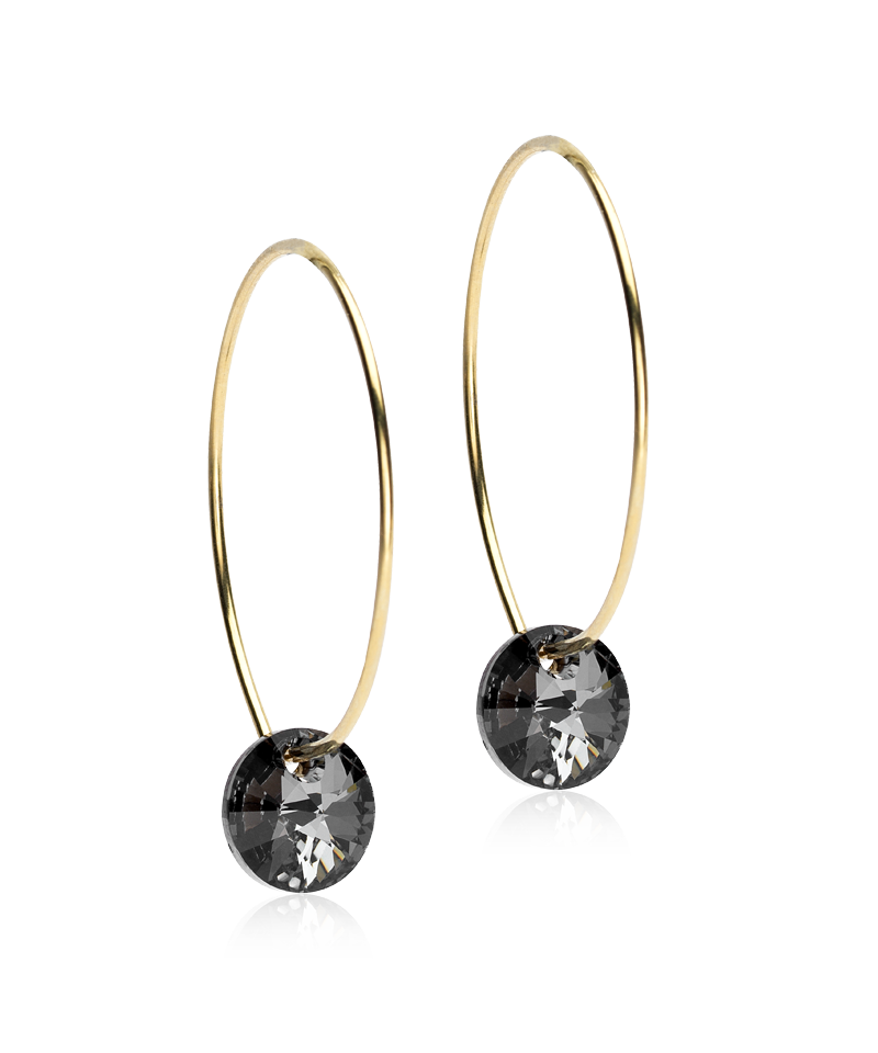 Round Earring, 25 mm