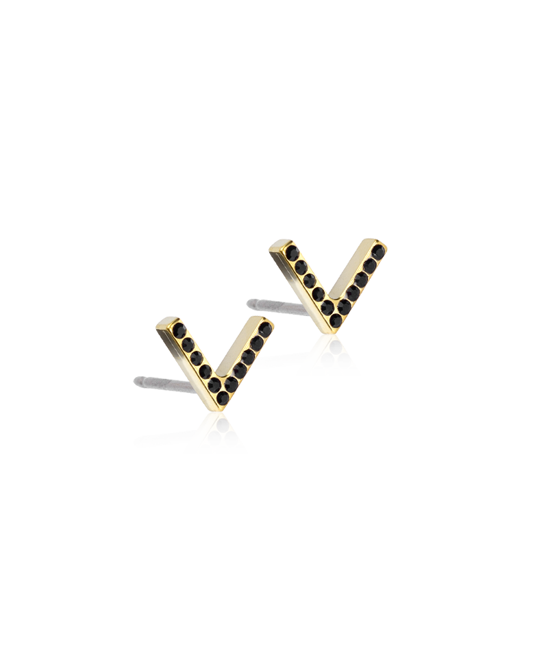 Golden Titanium - Brilliance V Earring