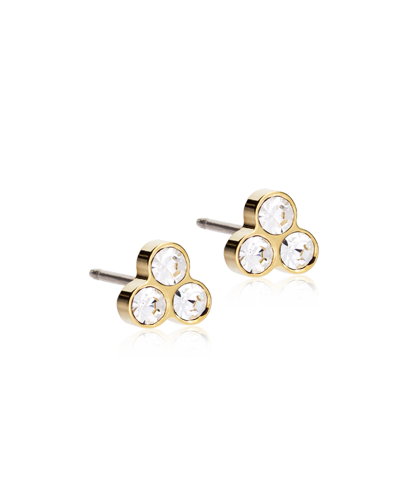 Golden Titanium - Clover Earring
