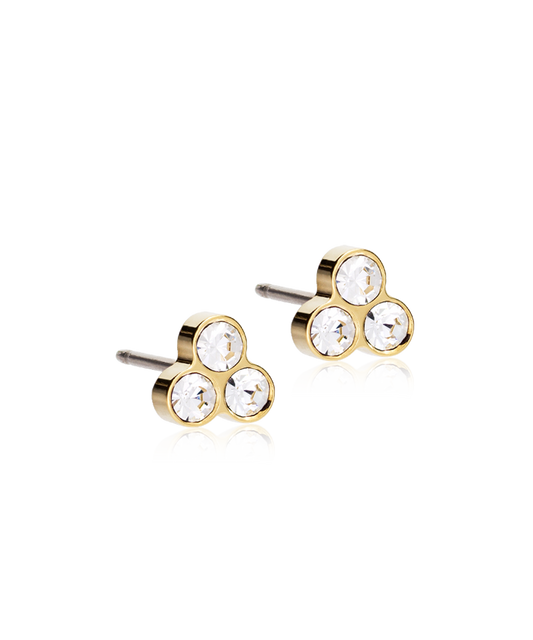 Golden Titanium - Clover Earring