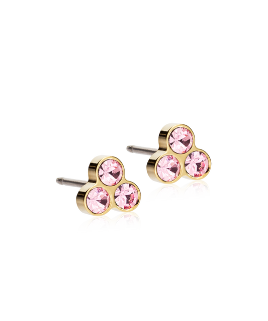 Golden Titanium - Clover Earring